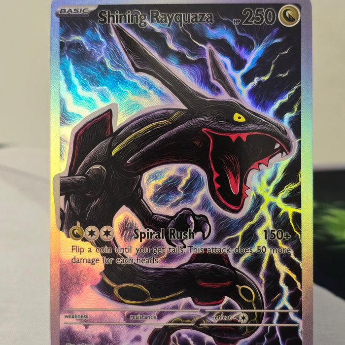 Shining Rayquaza fan art card — storm (non-TCG) - SEIM COLLECTS