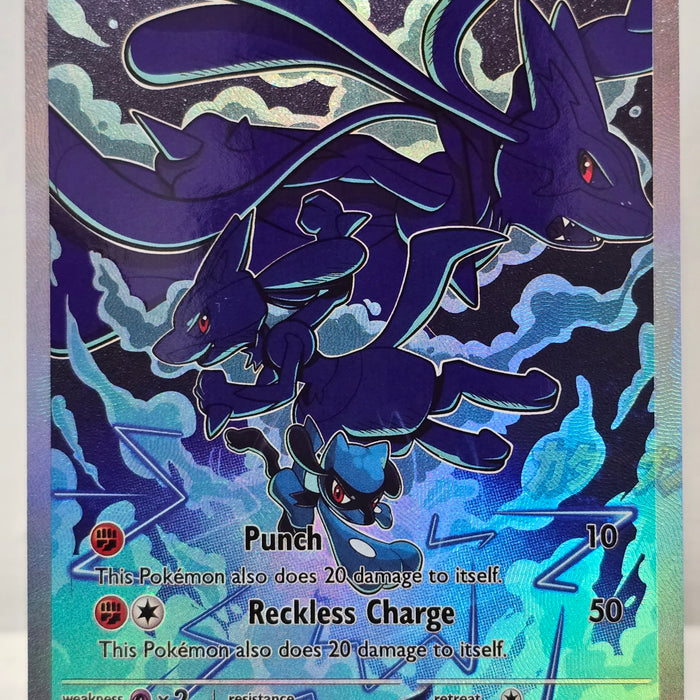 Riolu Fan Art Card — Evolution Line Holo (Unofficial, Non-TCG)