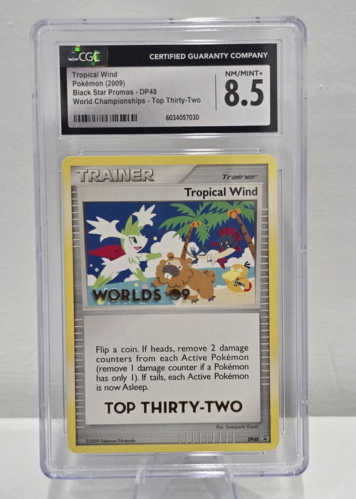 Tropical Wind DP48 World Championships Top 32 — Black Star Promos (2009) — CGC 8.5 NM - Mint+ - SEIM COLLECTS