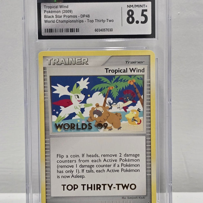 Tropical Wind DP48 World Championships Top 32 — Black Star Promos (2009) — CGC 8.5 NM - Mint+ - SEIM COLLECTS