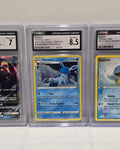 Umbreon GX SM36, Glaceon SWSH192 & Squirtle 83/112 — Black Star Promos / EX Series — CGC Graded Lot - SEIM COLLECTS